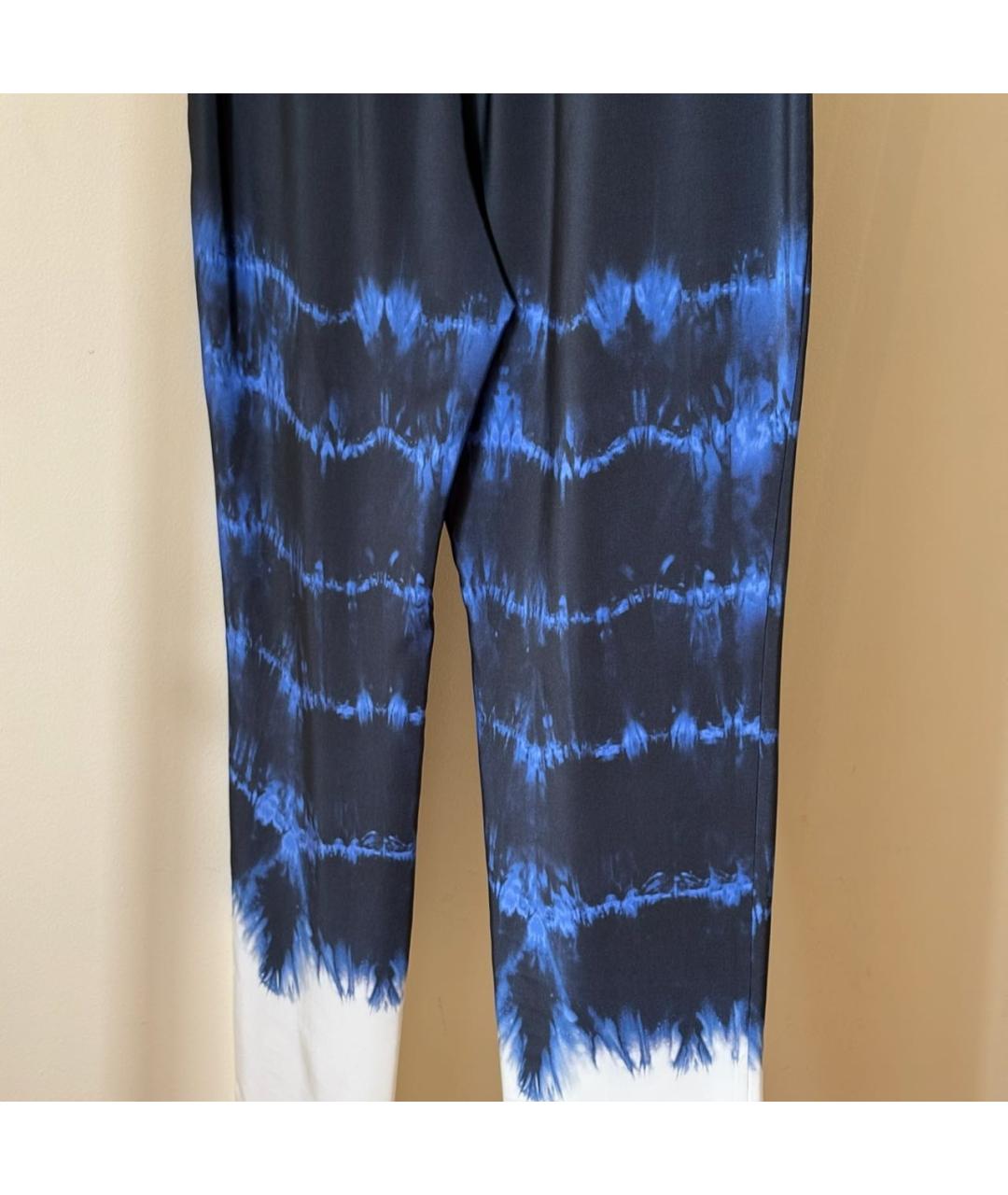 STELLA MCCARTNEY Синие вискозные прямые брюки, фото 3