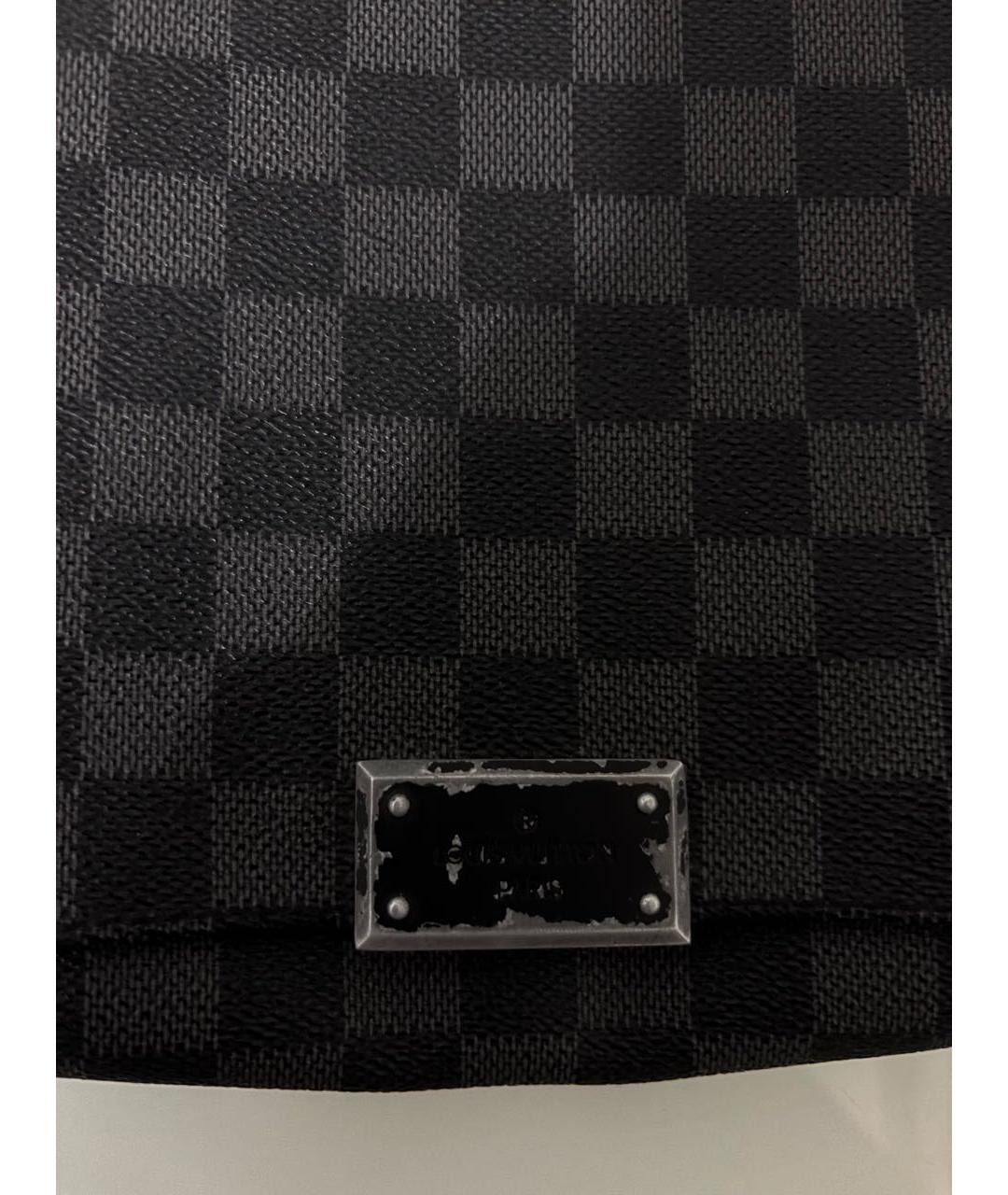 LOUIS VUITTON Антрацитовая сумка на плечо, фото 3