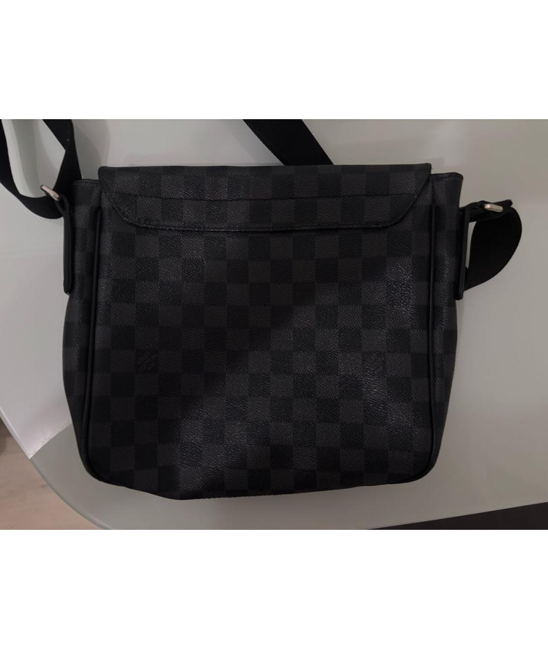 LOUIS VUITTON Антрацитовая сумка на плечо, фото 2