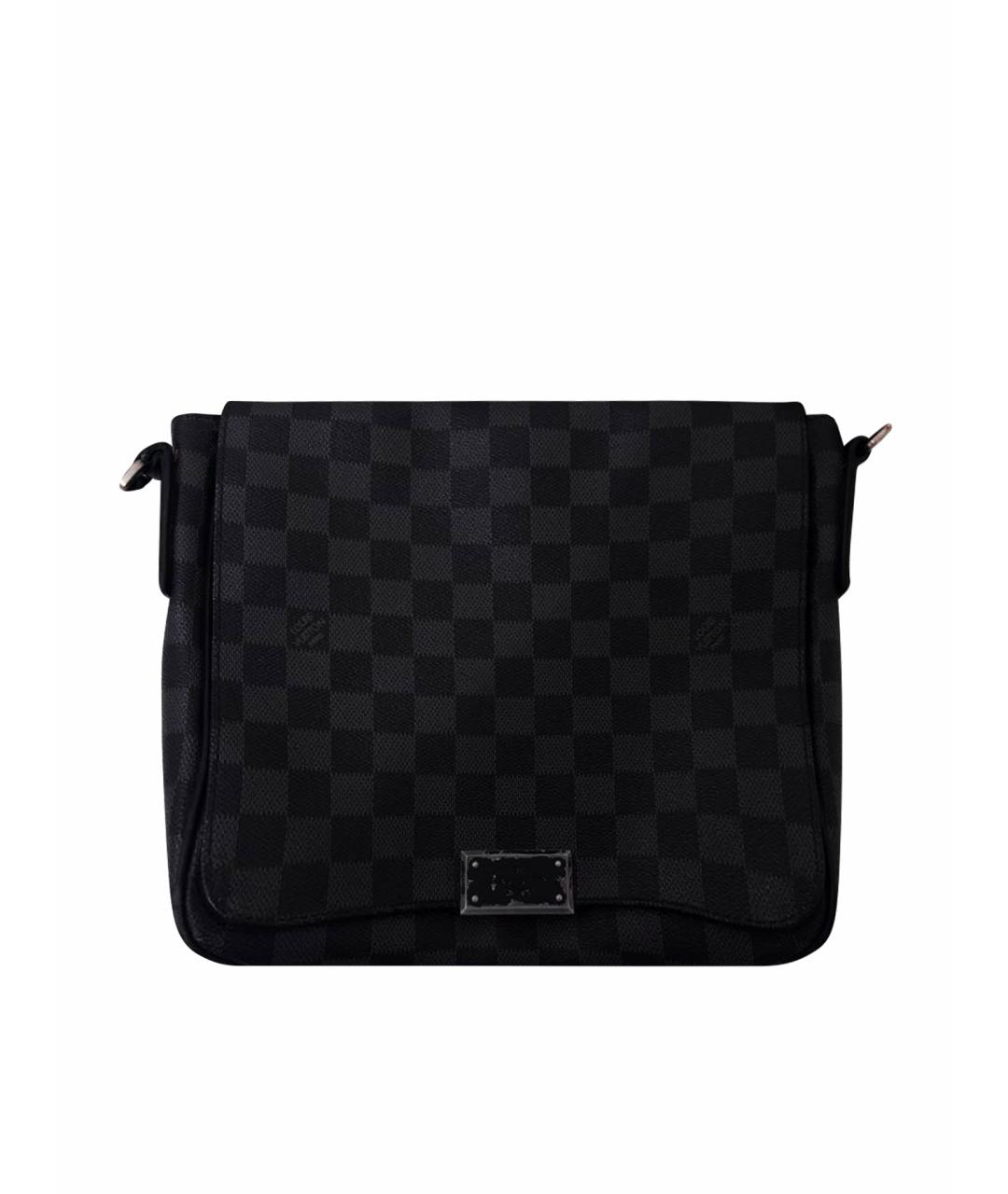LOUIS VUITTON Антрацитовая сумка на плечо, фото 1