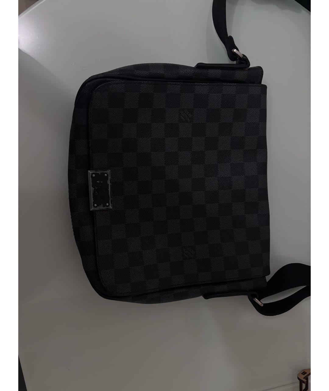LOUIS VUITTON Антрацитовая сумка на плечо, фото 5