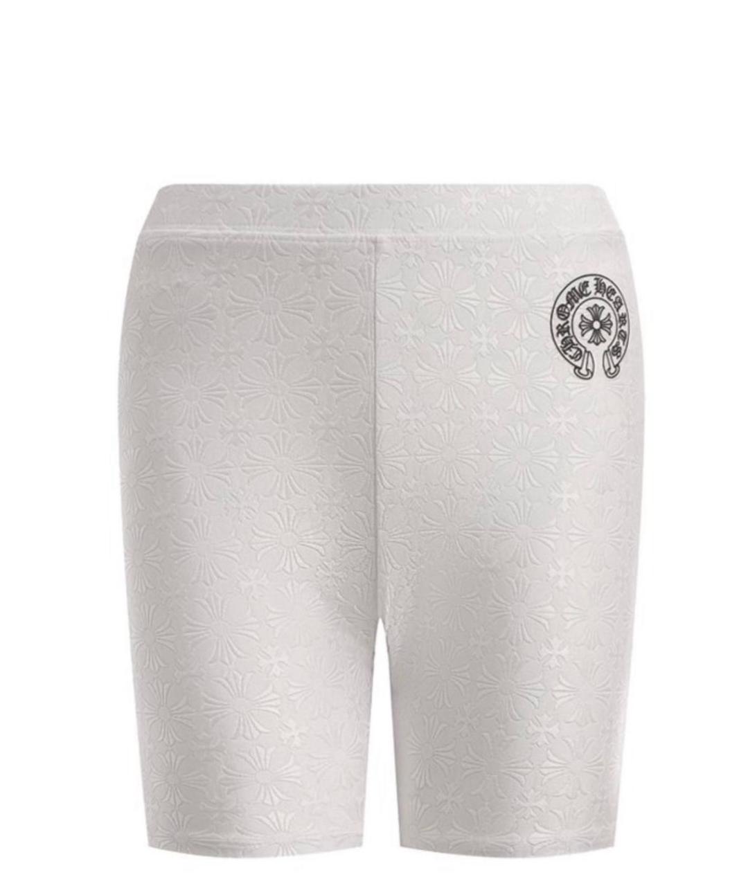 CHROME HEARTS Белые хлопковые шорты, фото 3