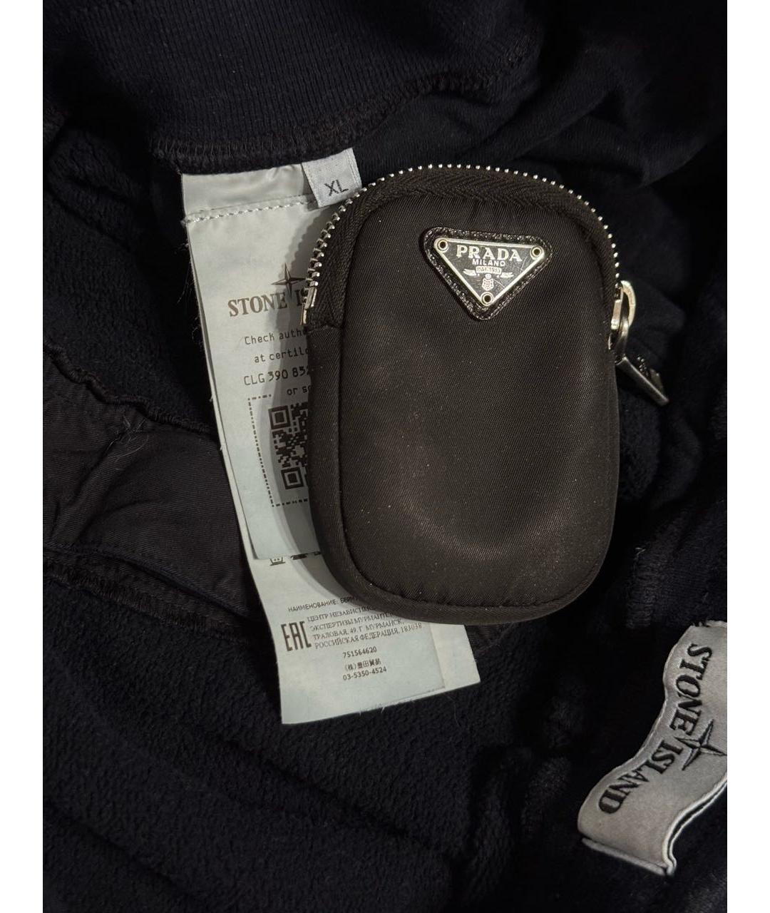 STONE ISLAND Темно-синие хлопковые шорты, фото 5