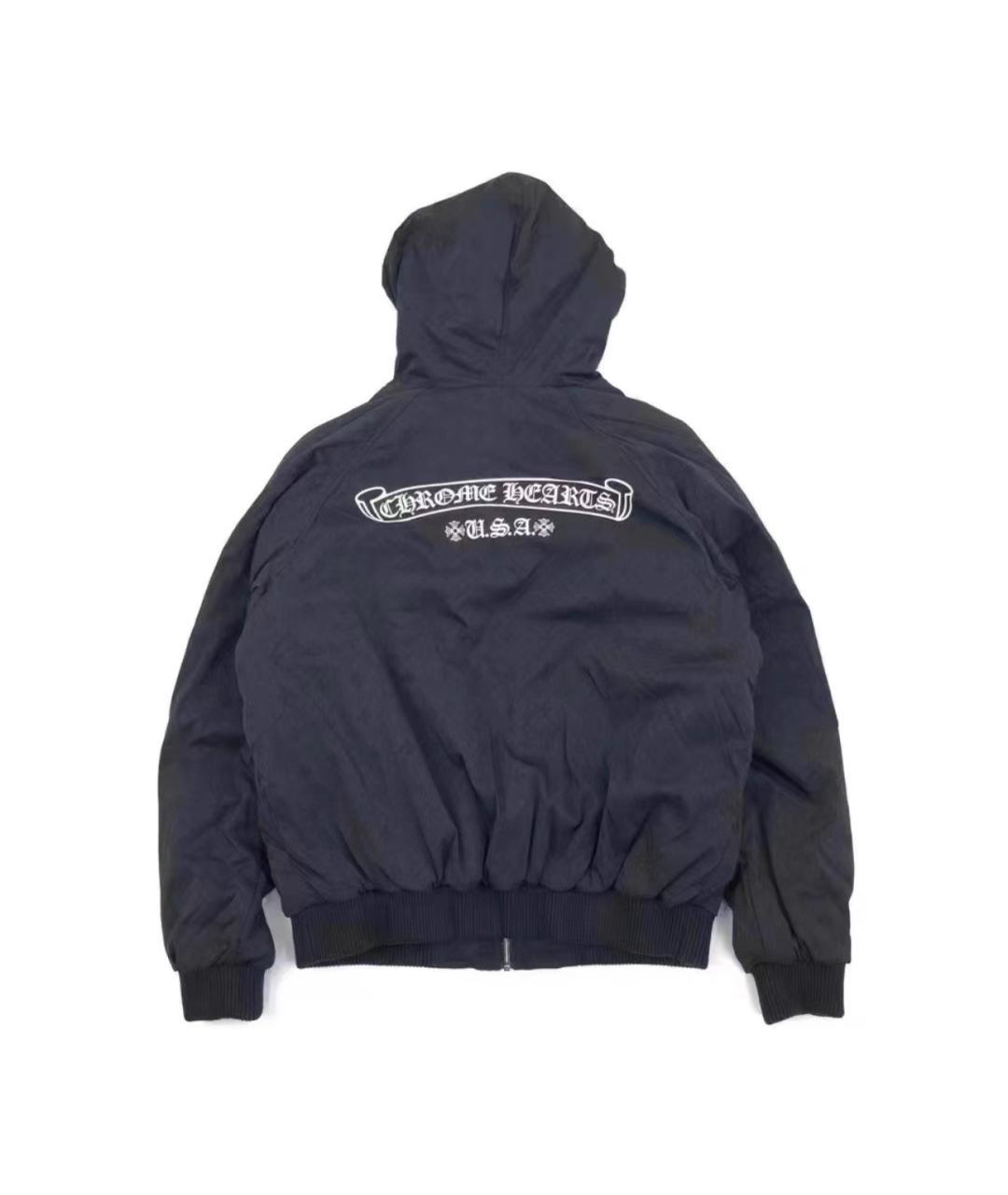 CHROME HEARTS Темно-синяя хлопковая куртка, фото 4