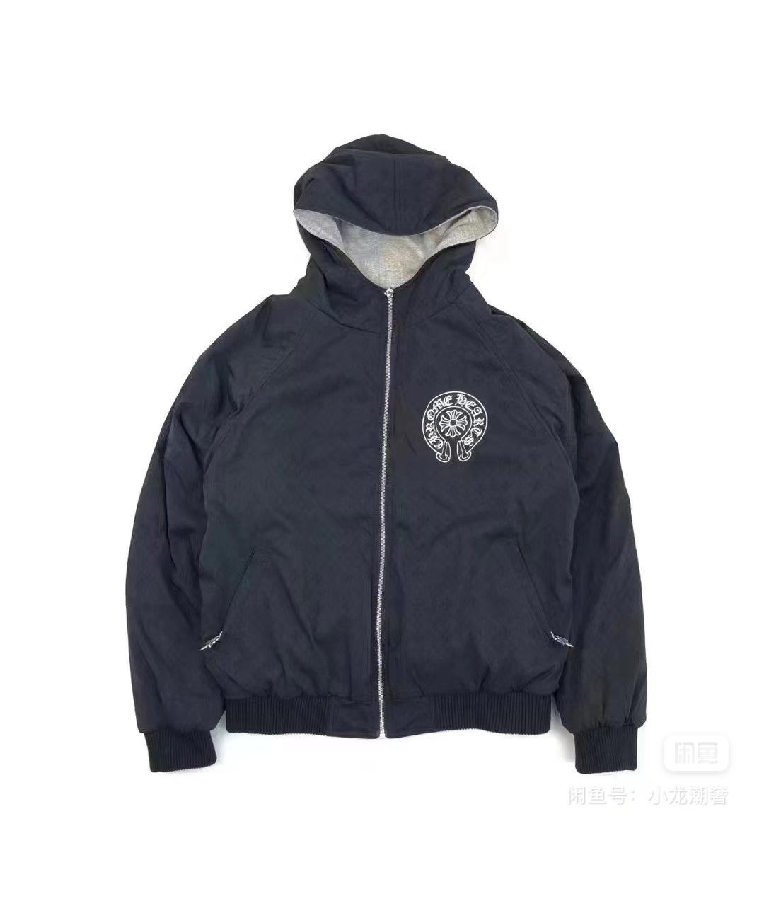 CHROME HEARTS Темно-синяя хлопковая куртка, фото 5