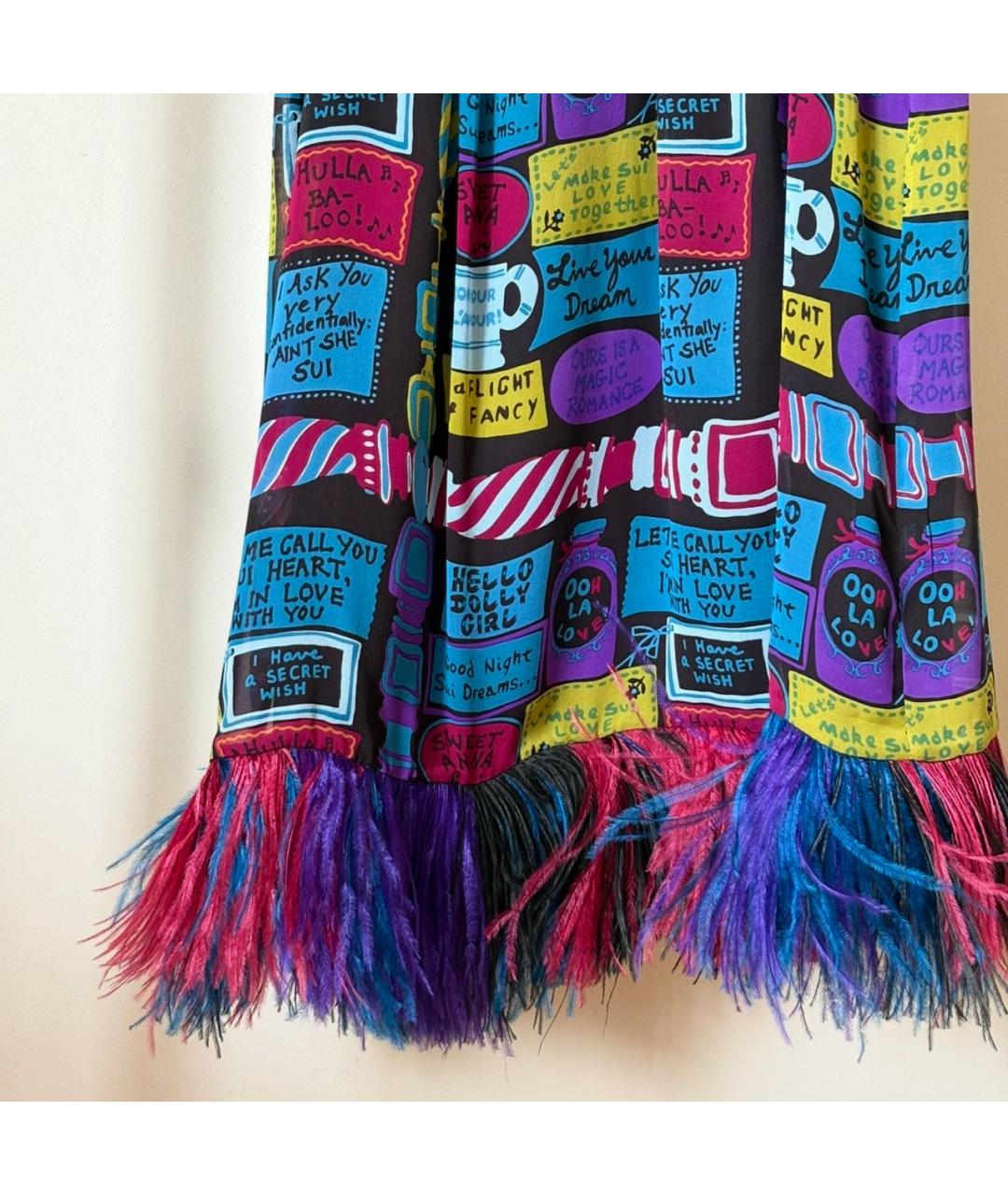 ANNA SUI Мульти полиамидовое коктейльное платье, фото 2