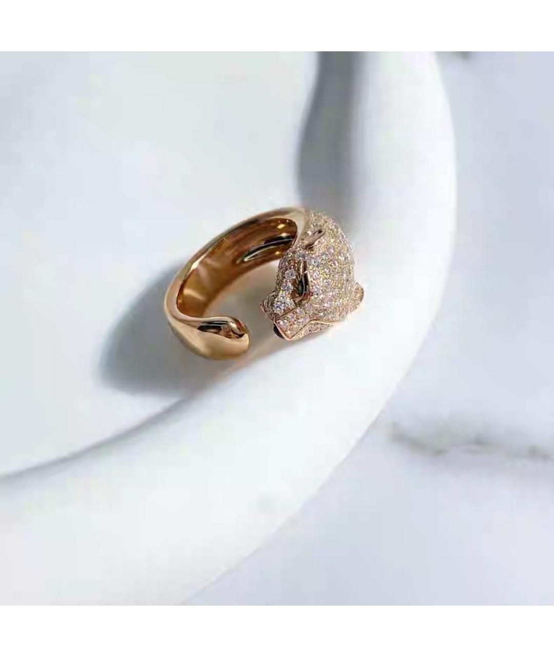 CARTIER Желтое кольцо из розового золота, фото 2