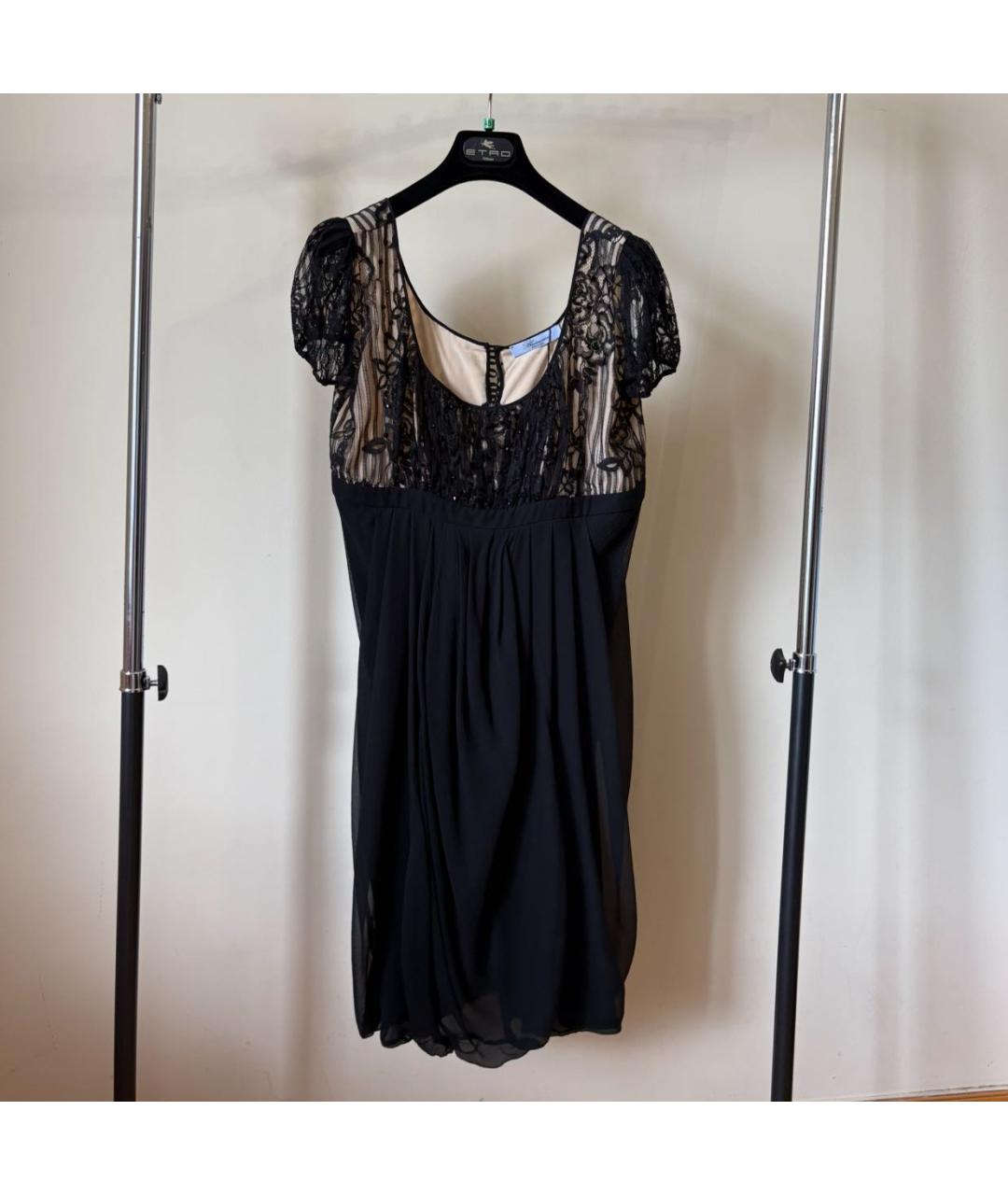 BLUMARINE Бежевое вискозное коктейльное платье, фото 5