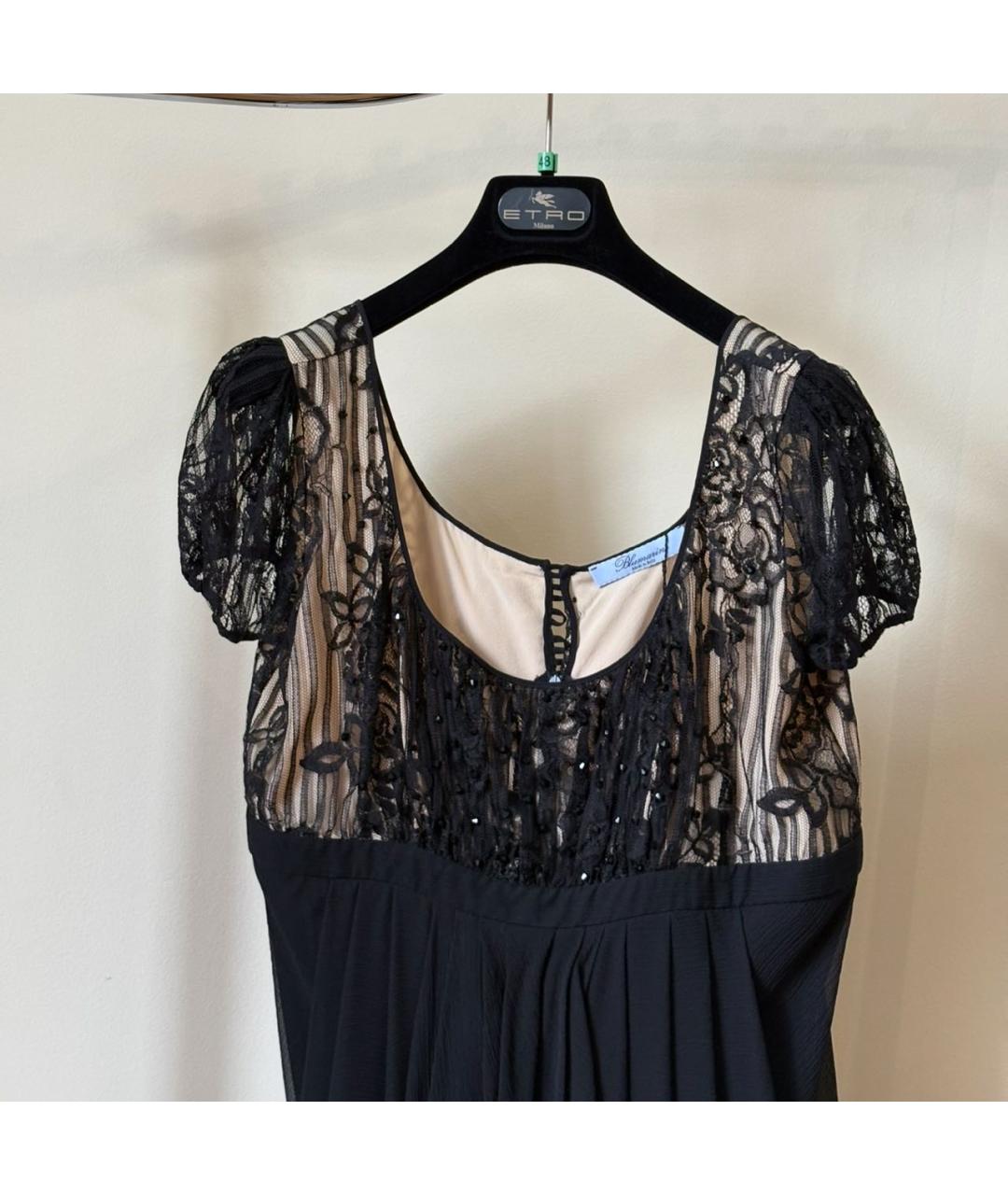 BLUMARINE Бежевое вискозное коктейльное платье, фото 2