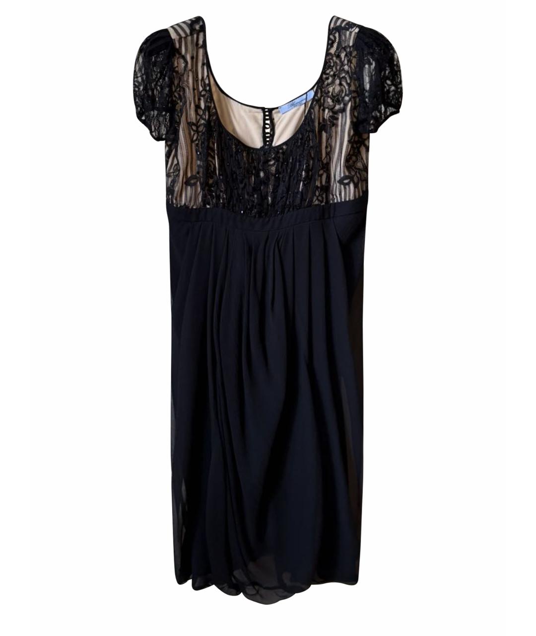 BLUMARINE Бежевое вискозное коктейльное платье, фото 1