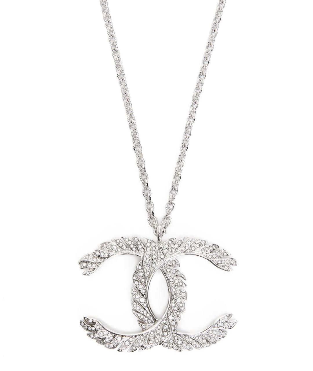 CHANEL Серебряная металлическая цепочка, фото 2