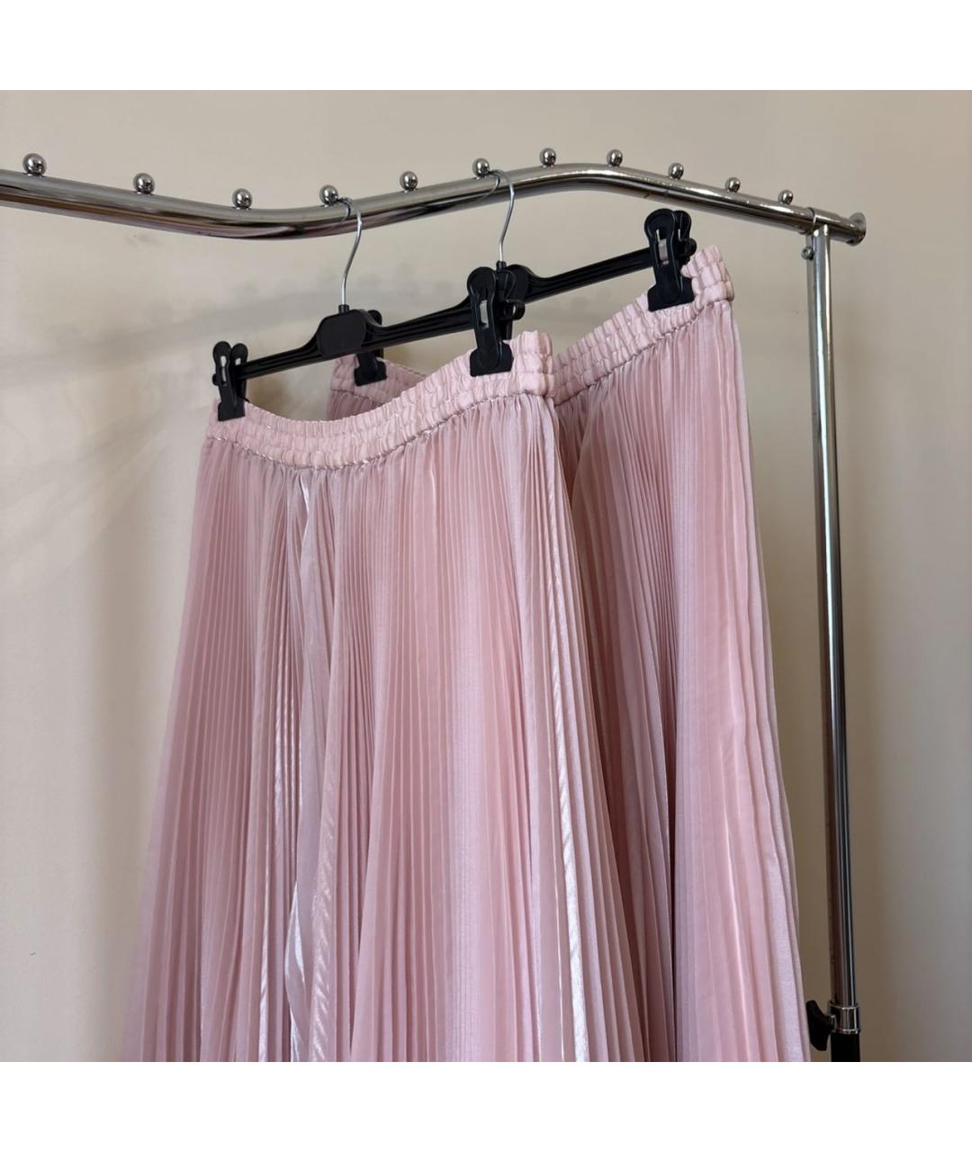 P.A.R.O.S.H. Розовая полиэстеровая юбка миди, фото 2