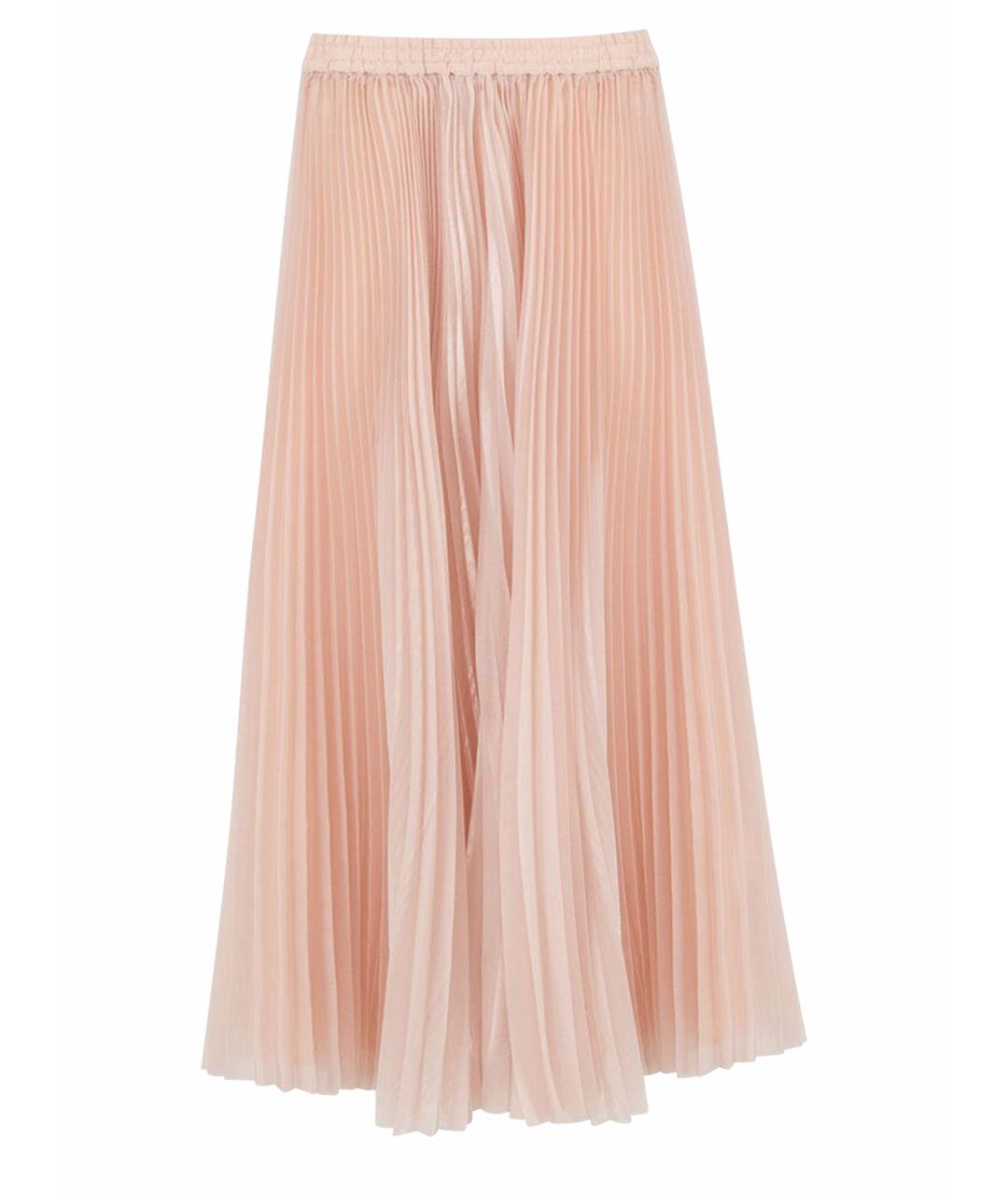 P.A.R.O.S.H. Розовая полиэстеровая юбка миди, фото 1