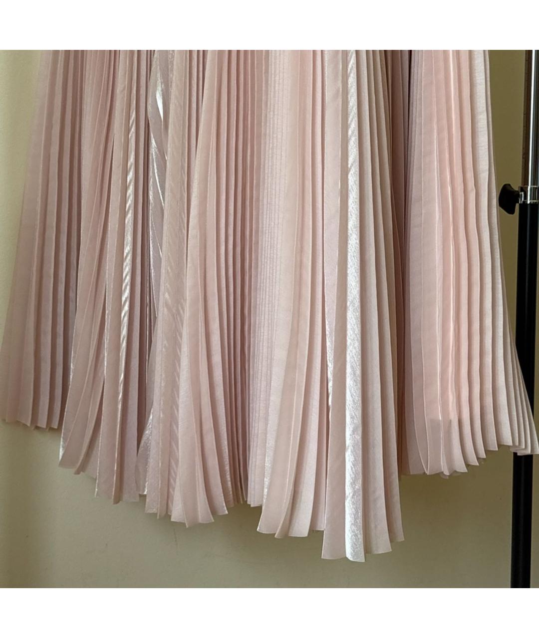 P.A.R.O.S.H. Розовая полиэстеровая юбка миди, фото 3