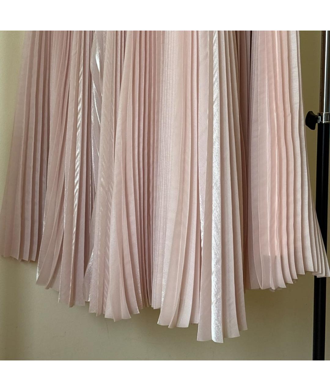 P.A.R.O.S.H. Розовая полиэстеровая юбка миди, фото 3