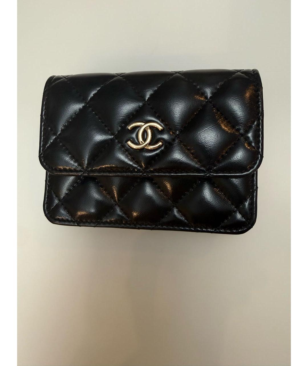 CHANEL Черная кожаная поясная сумка, фото 9