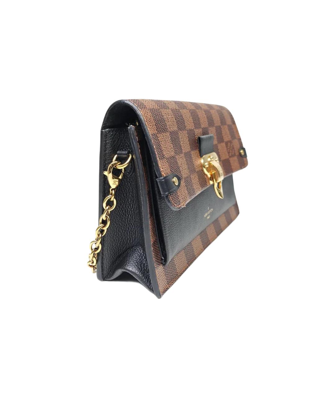 LOUIS VUITTON Коричневая кожаная сумка через плечо, фото 5