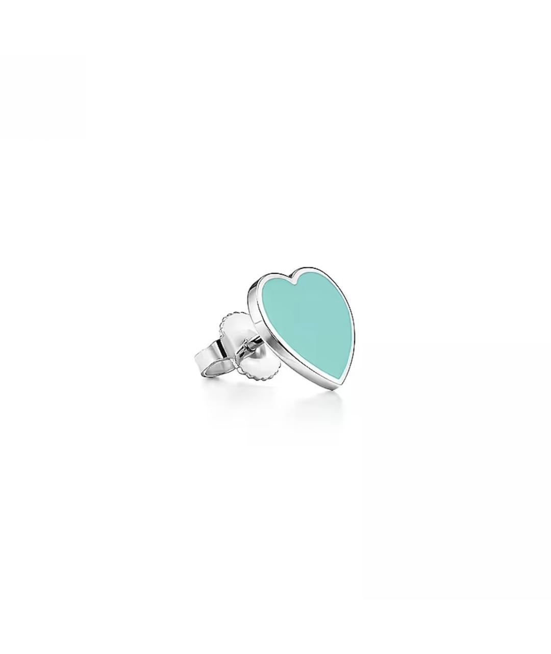 TIFFANY&CO Бирюзовые серебряные серьги, фото 2