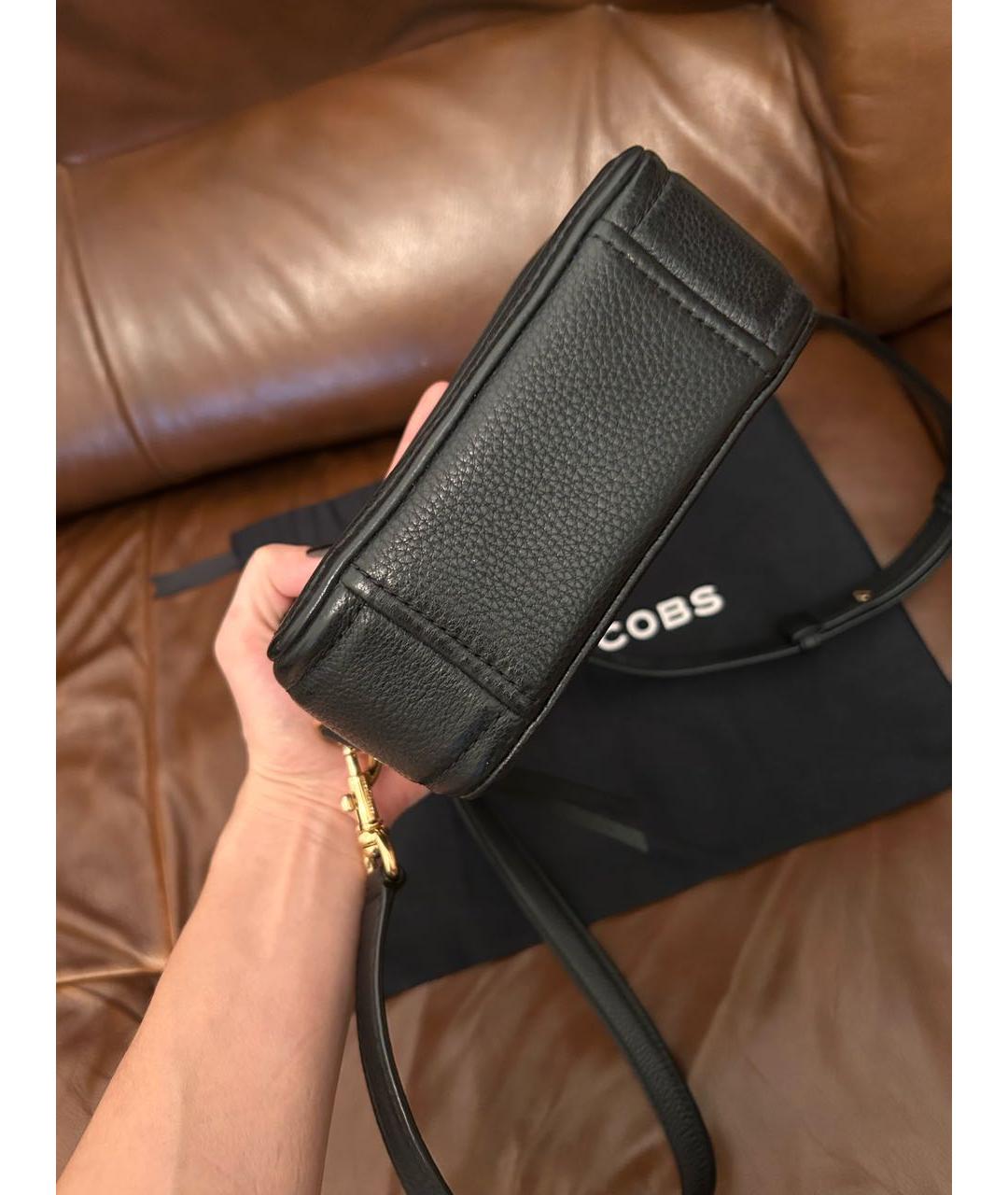MARC JACOBS Черная кожаная сумка через плечо, фото 2