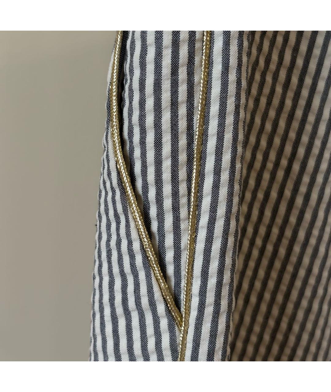 STELLA MCCARTNEY Серые хлопковые прямые брюки, фото 3