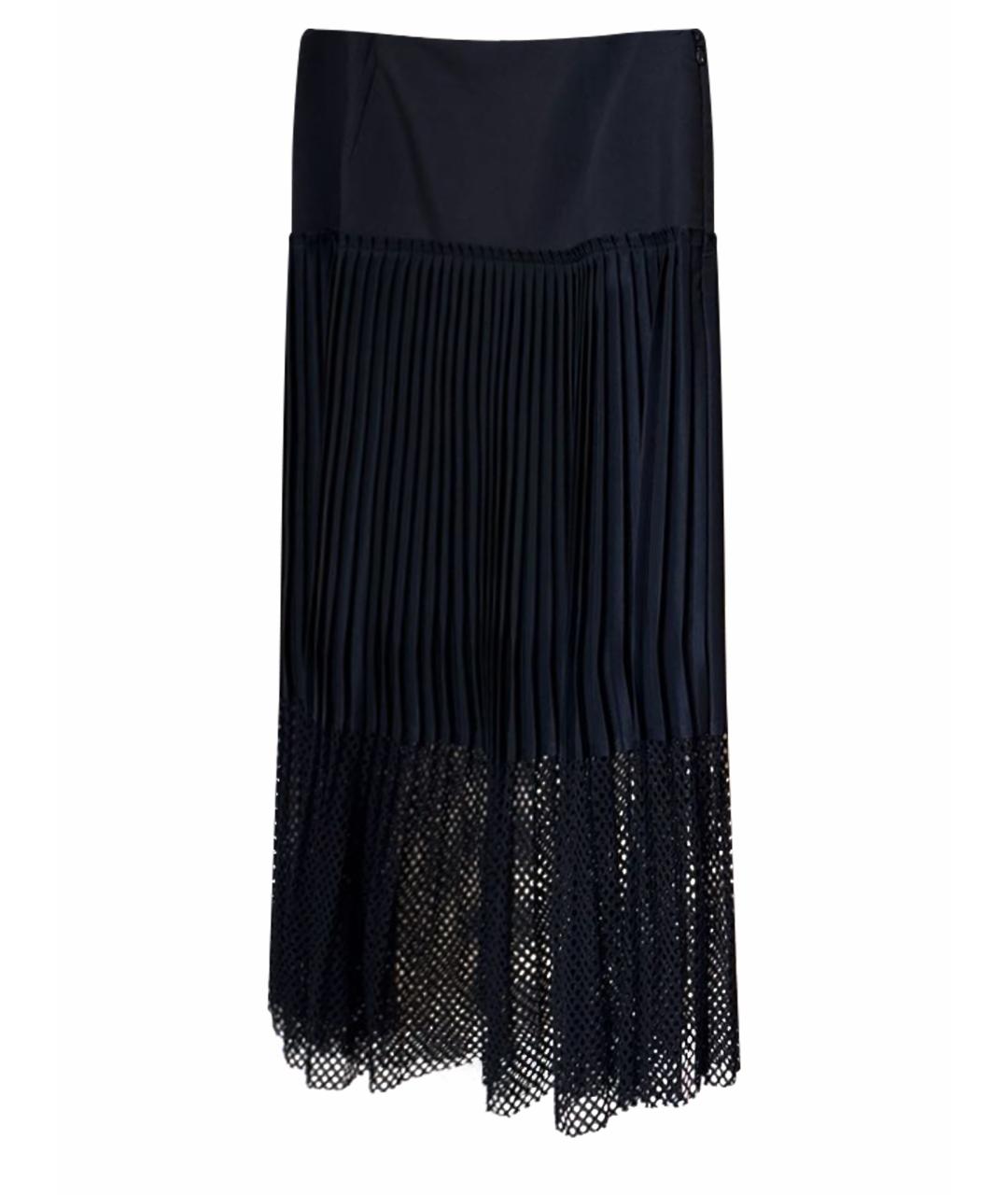 STELLA MCCARTNEY Черная сетчатая юбка миди, фото 1