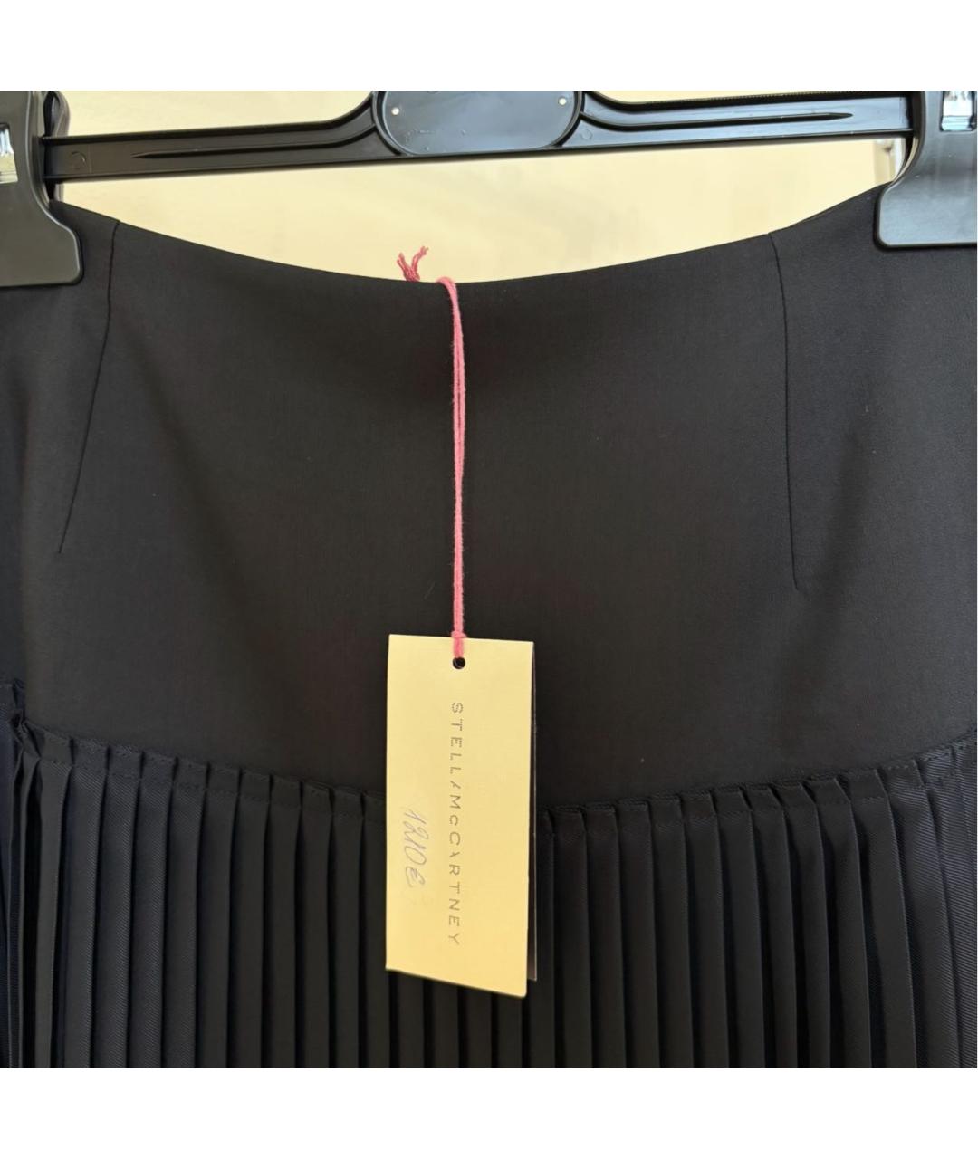 STELLA MCCARTNEY Черная сетчатая юбка миди, фото 4