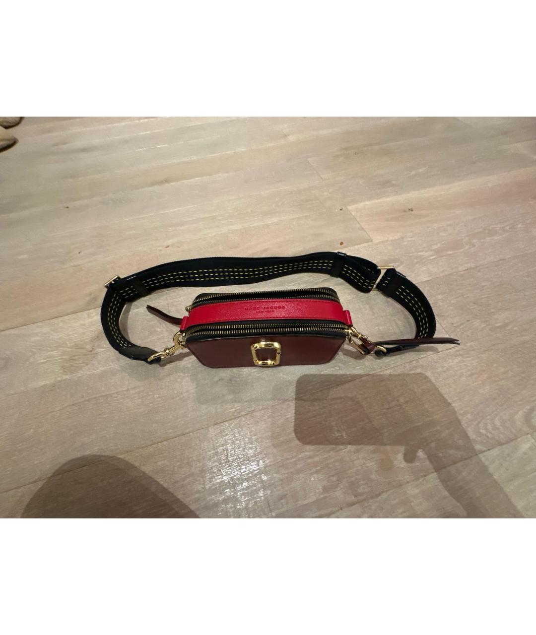 MARC JACOBS Бордовая кожаная сумка через плечо, фото 4