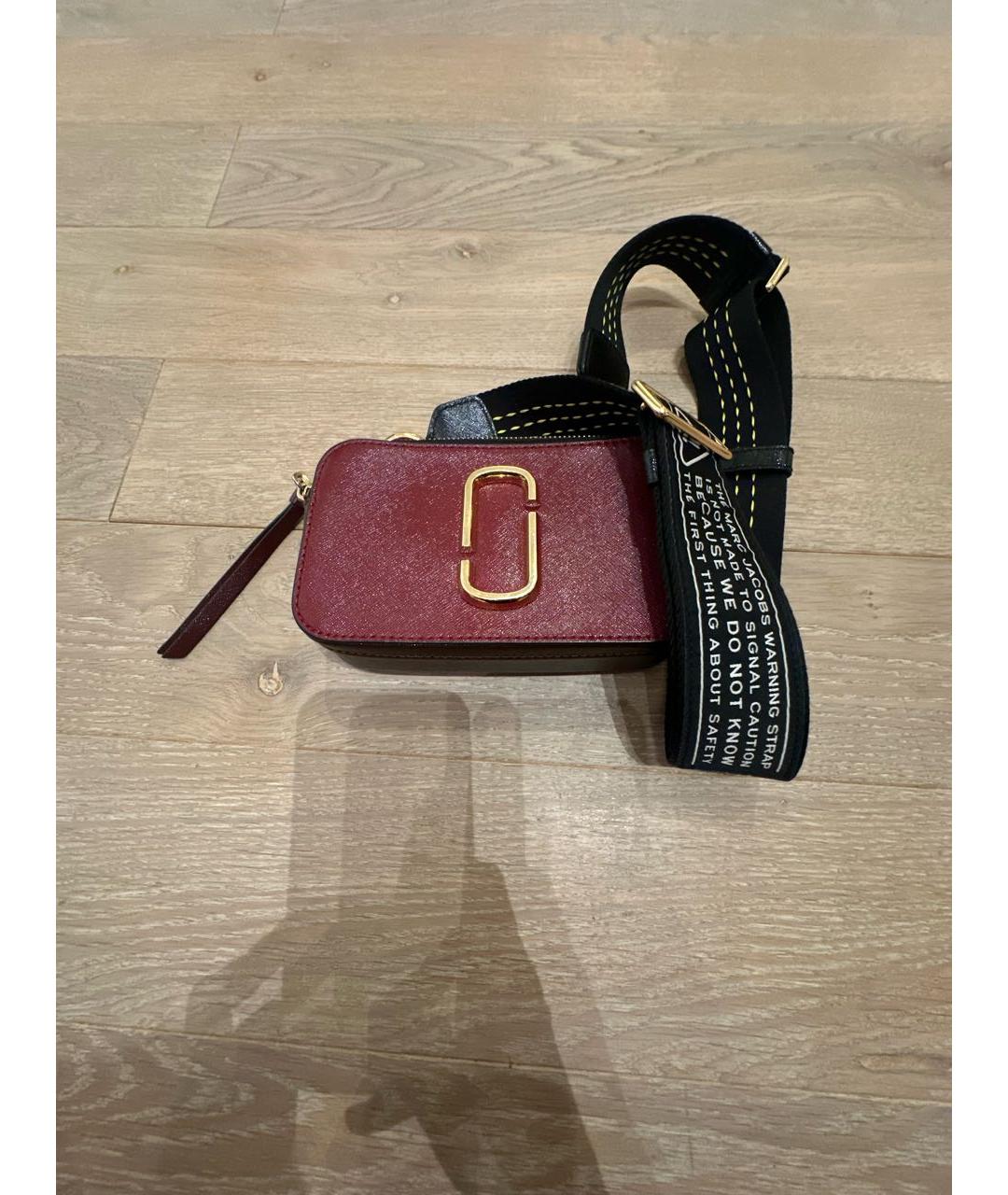 MARC JACOBS Бордовая кожаная сумка через плечо, фото 5
