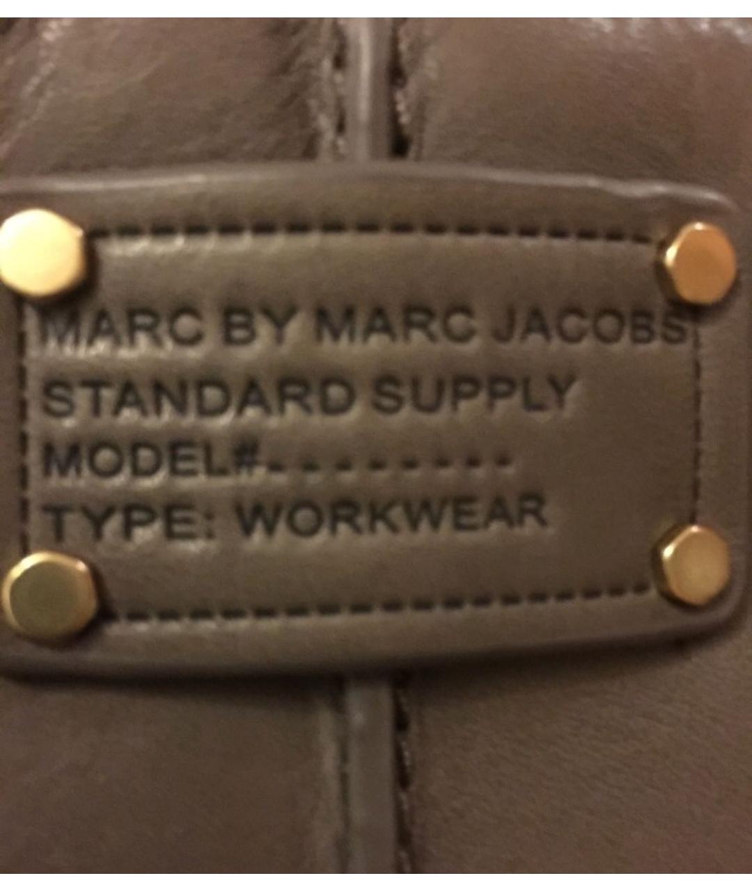MARC JACOBS Серые кожаные ботильоны, фото 6