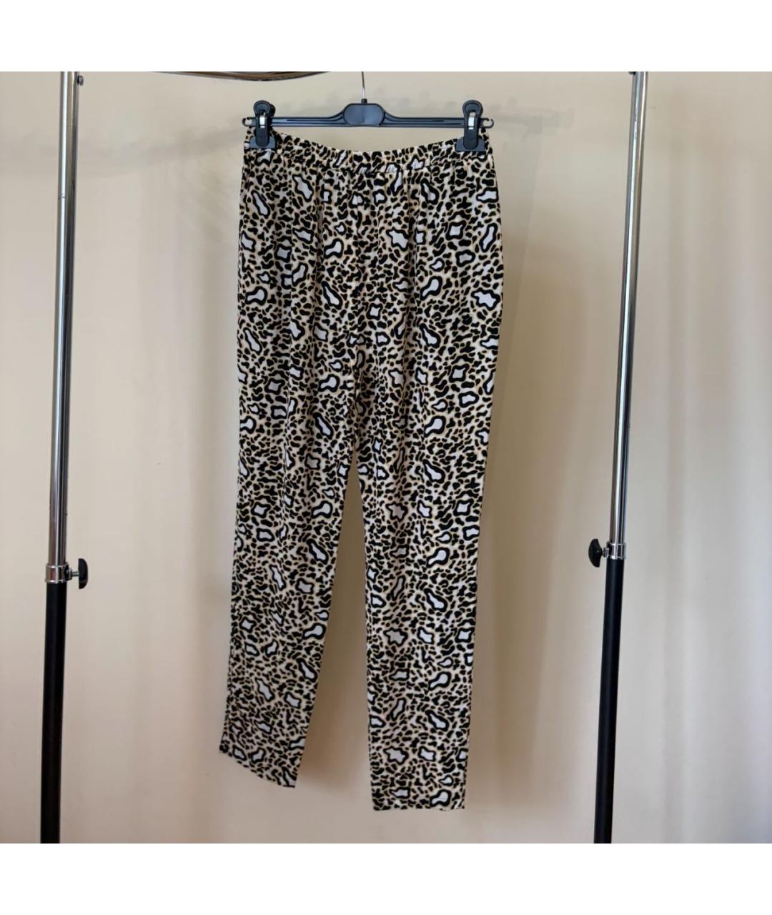 STELLA MCCARTNEY Коричневые вискозные прямые брюки, фото 3