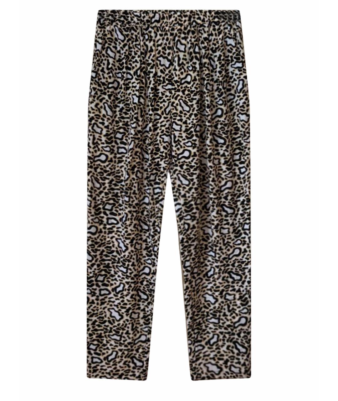 STELLA MCCARTNEY Коричневые вискозные прямые брюки, фото 1