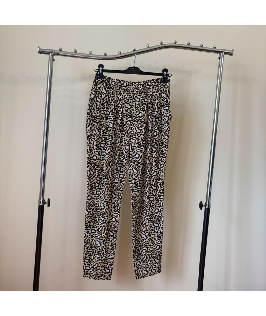 STELLA MCCARTNEY Коричневые вискозные прямые брюки, фото 4