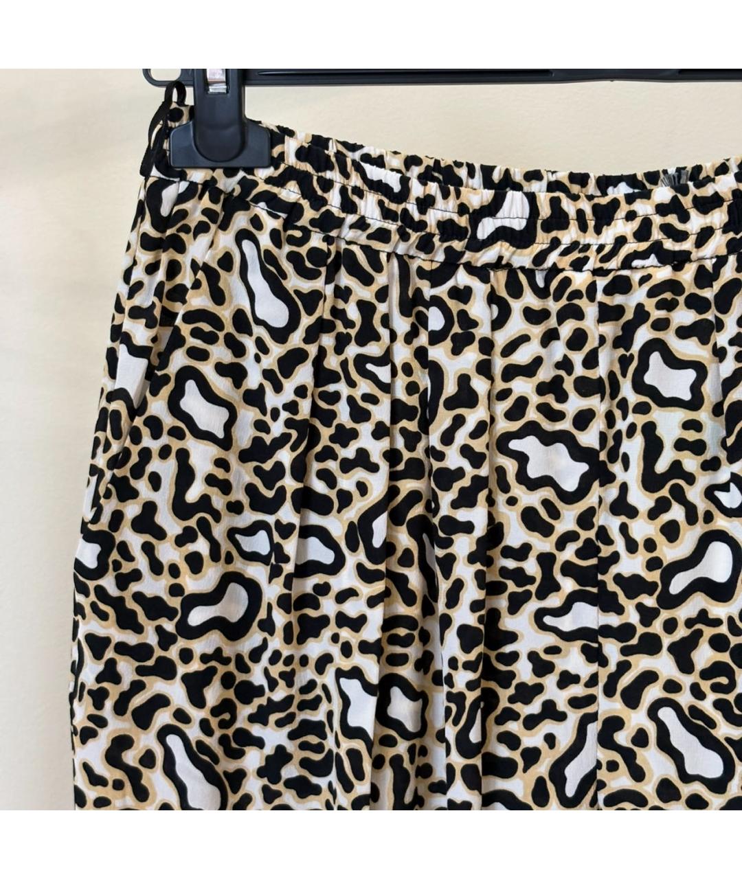 STELLA MCCARTNEY Коричневые вискозные прямые брюки, фото 2