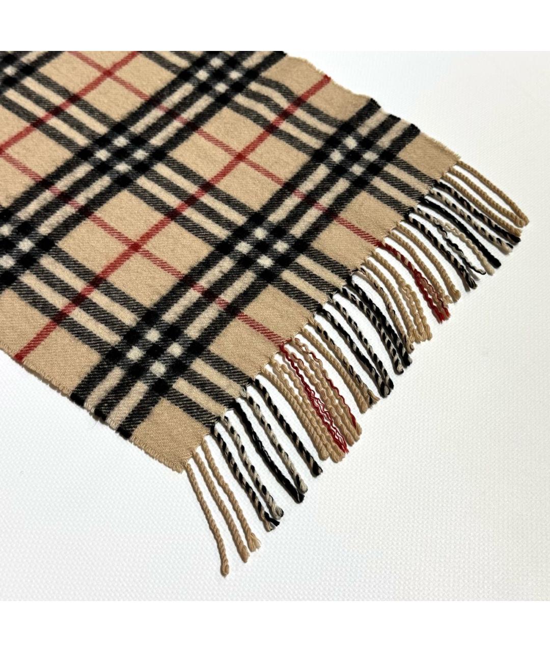 BURBERRY Бежевый кашемировый шарф, фото 3