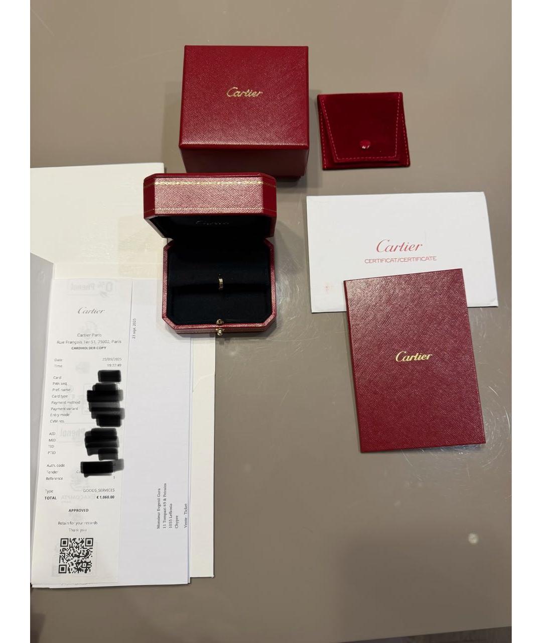 CARTIER Золотые серьги из розового золота, фото 3