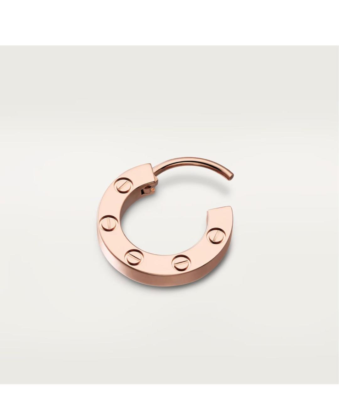 CARTIER Золотые серьги из розового золота, фото 2