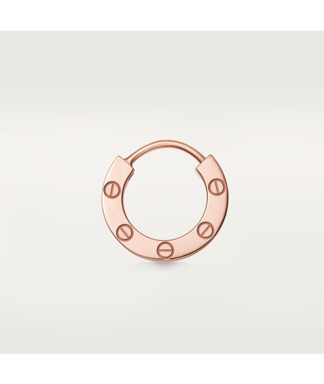 CARTIER Золотые серьги из розового золота, фото 4
