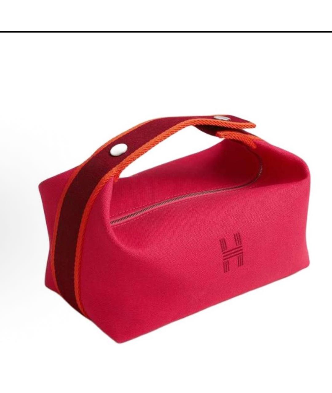 HERMES Фуксия косметичка, фото 6