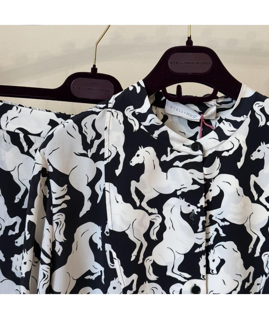 STELLA MCCARTNEY Темно-синий вискозный костюм с брюками, фото 2