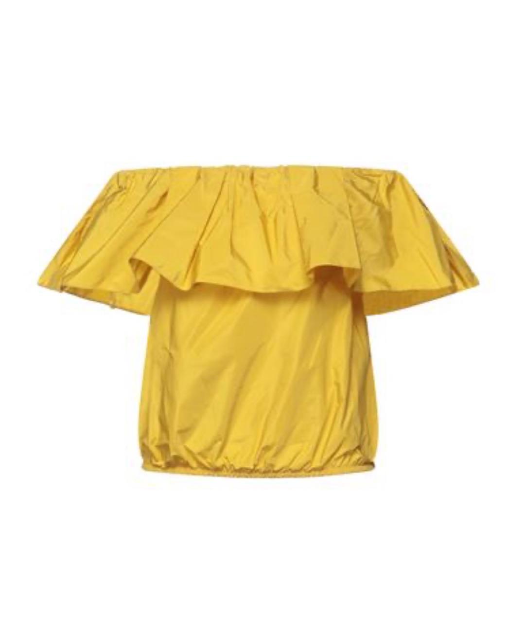 PINKO Желтая вискозная блузы, фото 1