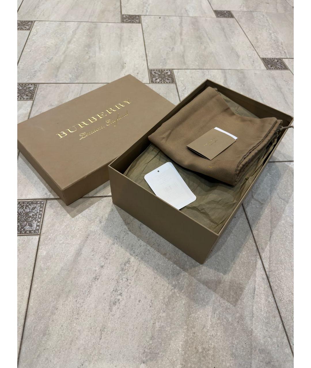 BURBERRY Черные текстильные высокие кроссовки / кеды, фото 6