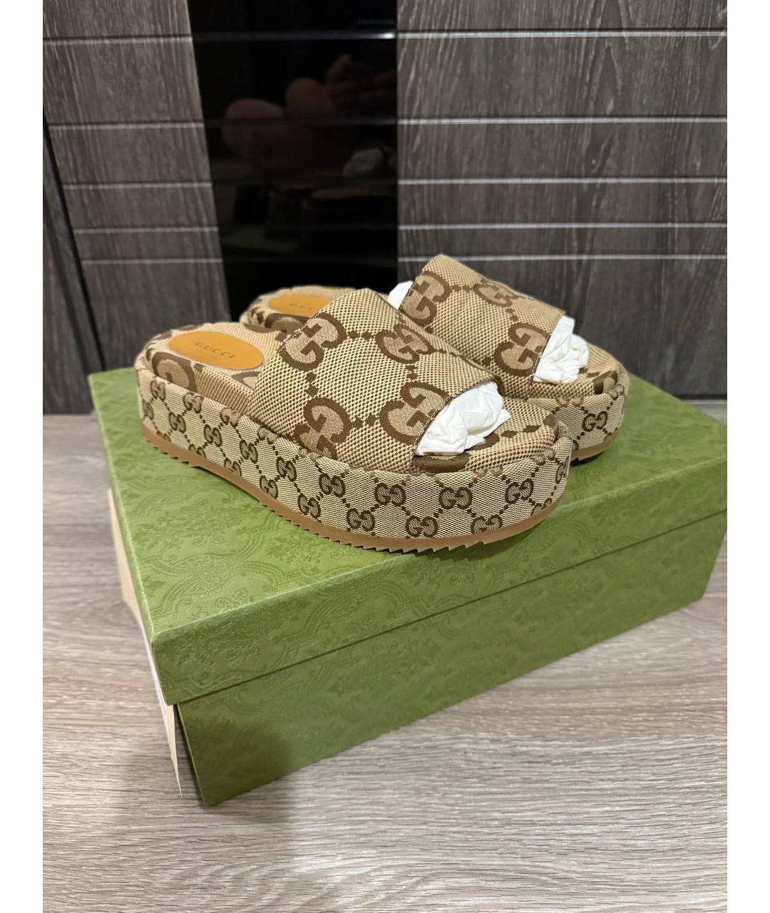 GUCCI Мульти шлепанцы, фото 4