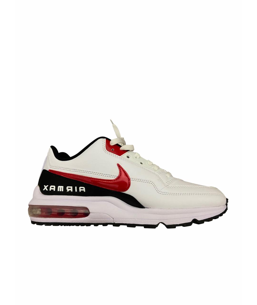 NIKE Белые кожаные низкие кроссовки / кеды, фото 1
