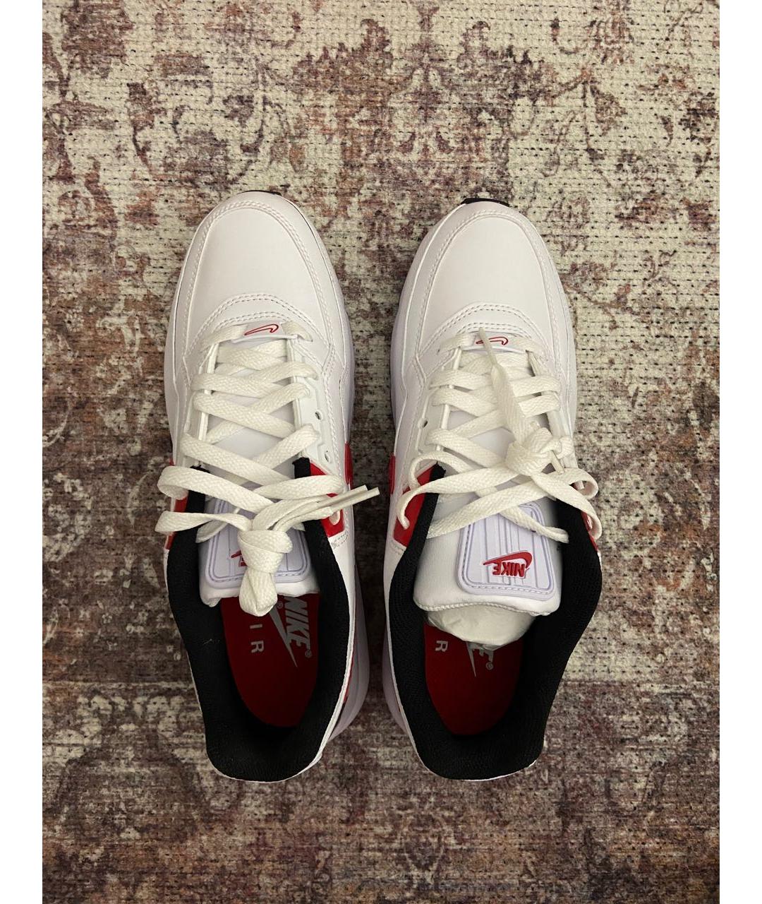 NIKE Белые кожаные низкие кроссовки / кеды, фото 3
