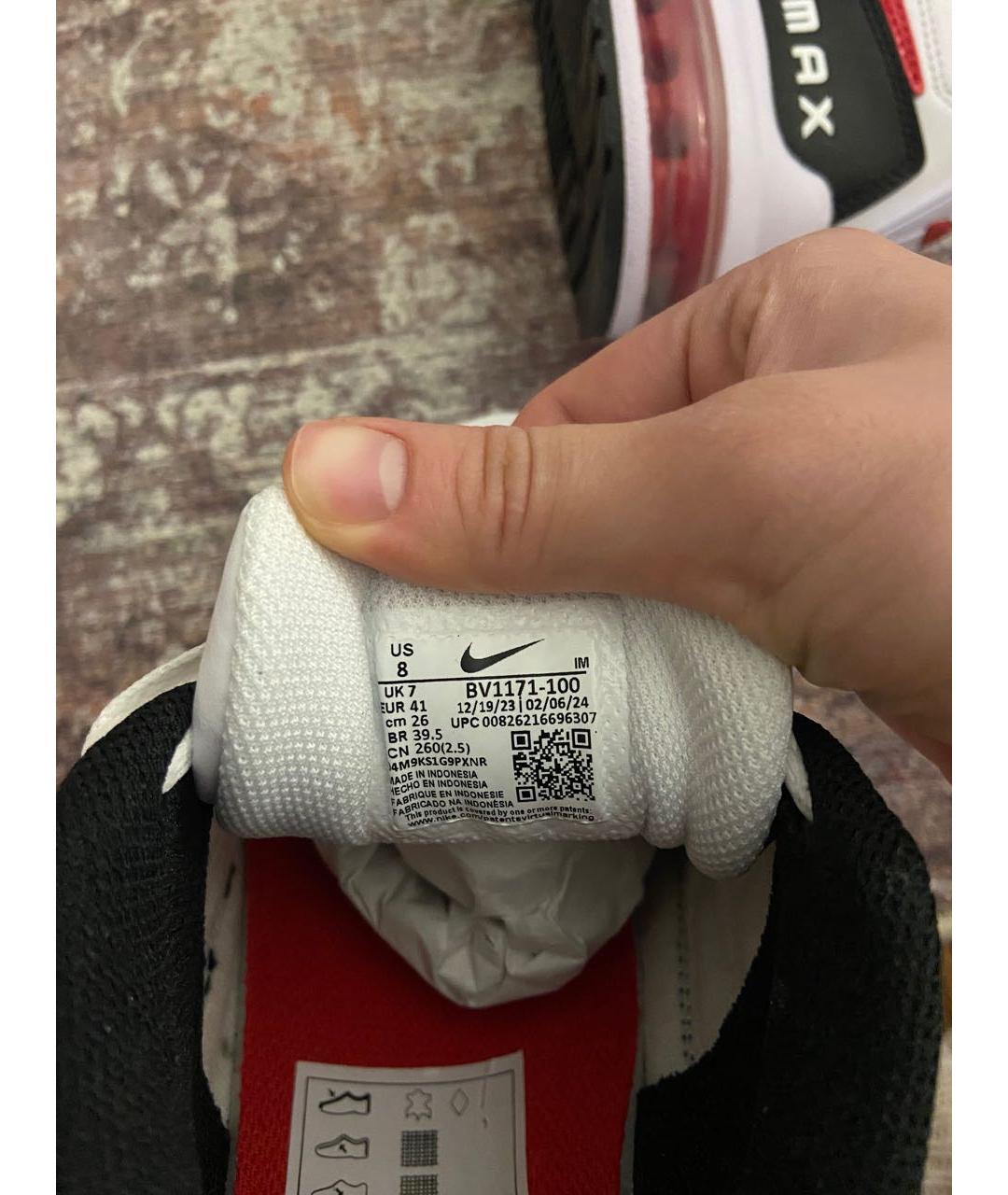 NIKE Белые кожаные низкие кроссовки / кеды, фото 7