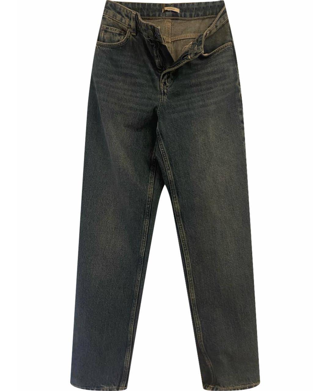 12 STOREEZ Темно-синие прямые джинсы, фото 1