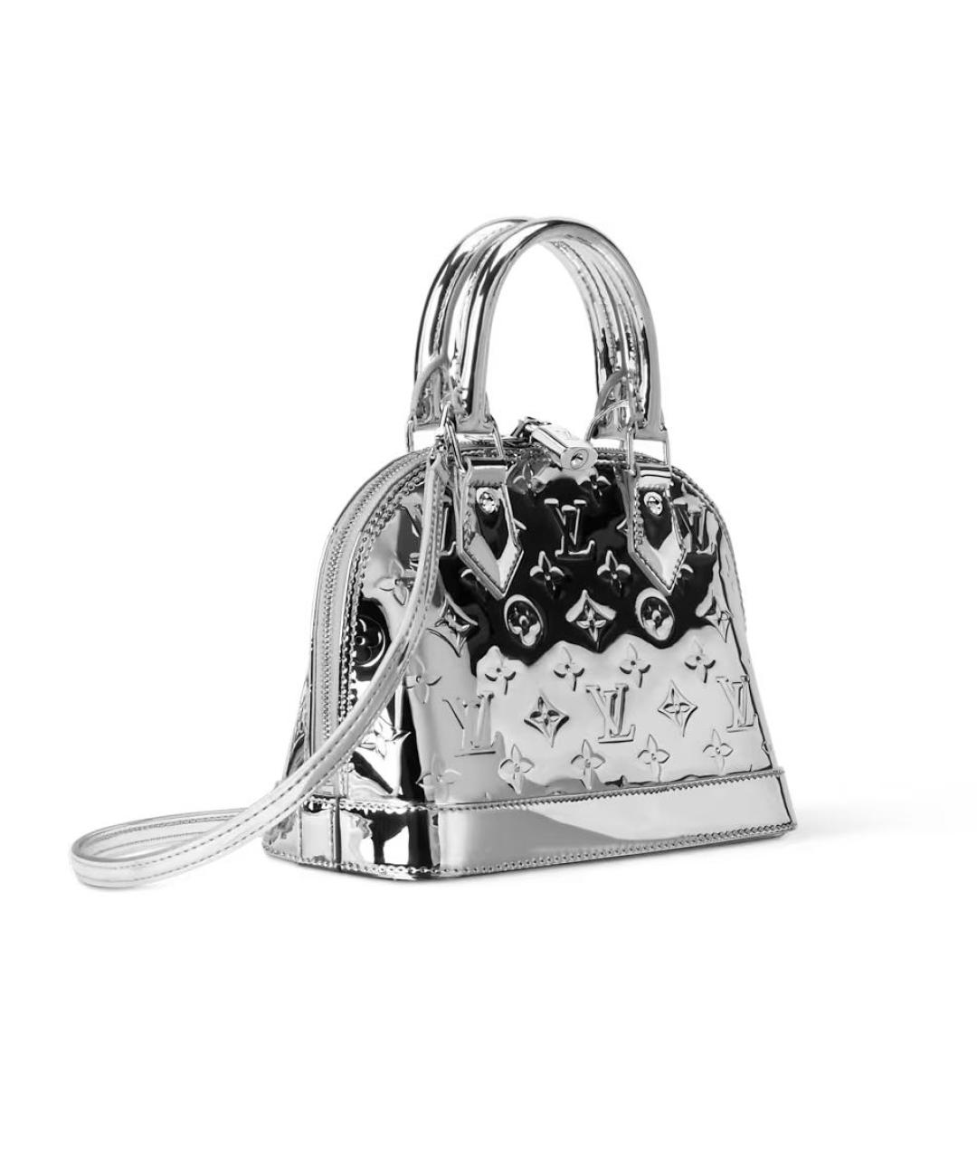 LOUIS VUITTON Серебряная сумка с короткими ручками, фото 4