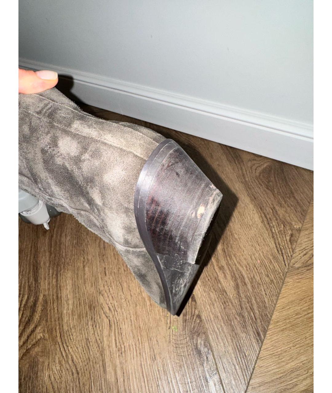 12 STOREEZ Коричневые замшевые полусапоги, фото 8