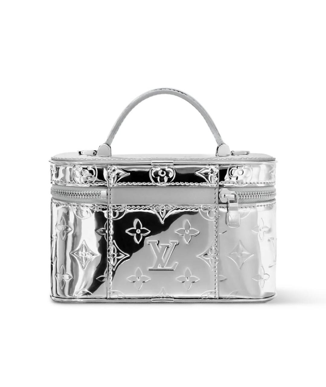 LOUIS VUITTON Серебряная сумка с короткими ручками, фото 4