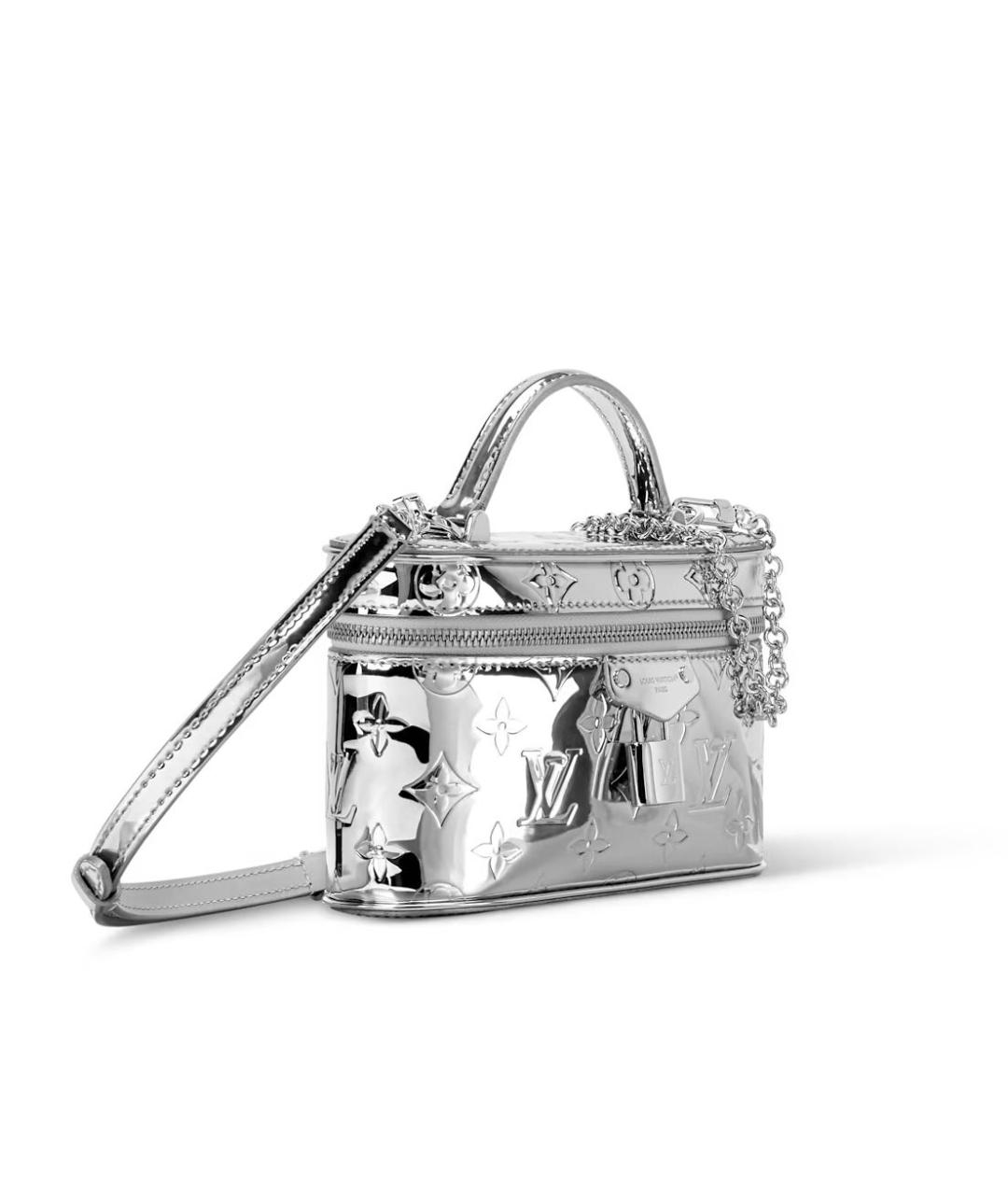 LOUIS VUITTON Серебряная сумка с короткими ручками, фото 2